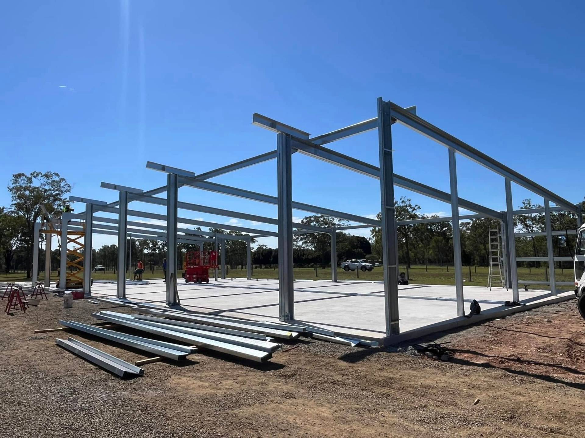 Rural Shed Frame Up